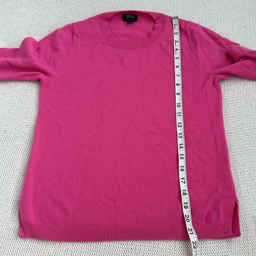 J Crew 100% Cashmere Pullover Sweater Pink Size Small - Picture 4 of 6